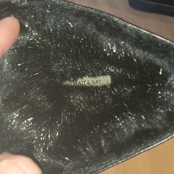 EUC Matt & Nat Lauren Faux Fur Hidden Wedge Boots, size 39, black - Picture 8 of 10